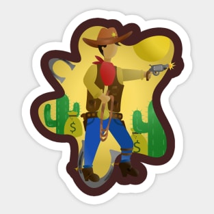 Cowboy Sticker